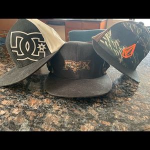 3 youth skate n surf brand baseball caps EUC